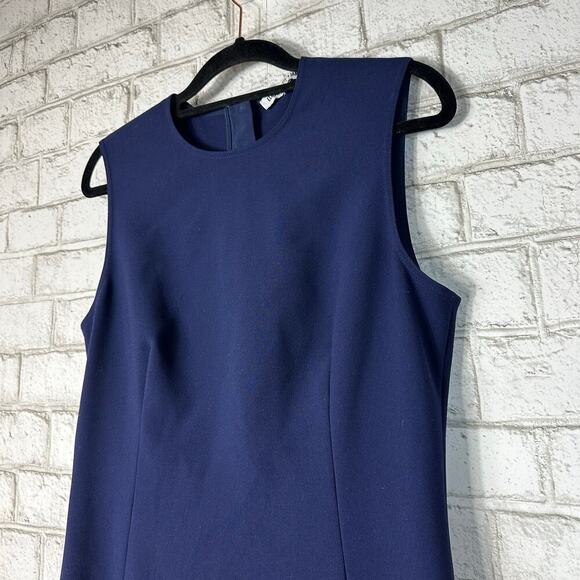 Elizabeth and James Dress Dev Flounce Asymmetric Mini Sleeveless Navy Blue S - Picture 5 of 8